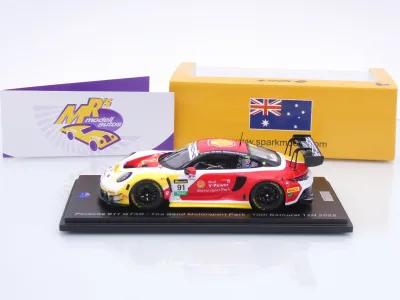 Preview: Spark AS084 # Porsche 911 GT3 R #91 10th 12h Bathurst 2025 " The Bend X Manthey " 1:43