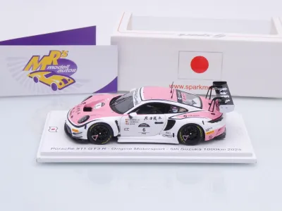 Preview: Spark SJ184 # Porsche 911 GT3 R #6 5th 1000km Suzuka 2025 " Origine Motorsport " 1:43
