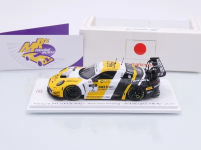 Preview: Spark SJ185 # Porsche 911 GT3 R #7 2nd 1000km Suzuka 2025 " Absolute Racing " 1:43