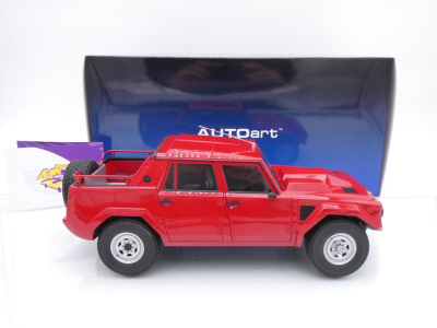Preview: AUTOart 74551 # Lamborghini LM002 Pick-Up Baujahr 1986 " Rosso Siviglia " 1:18