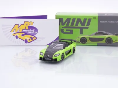 TSM MINI GT MGT01223-L # Mazda RX-7 VeilSide Fortune7 Baujahr 2012 " grün-schwarz " 1:64
