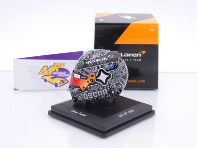 Preview: Spark 5HF230 # Helm Formel 1 McLaren F1 " Oscar Piastri - USA Austin GP 2025 " 1:5