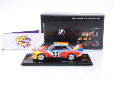 Preview: Norev 80425B54CD1 # BMW 3.0 CSL #93 24h Le Mans 1975 " Art Car - Alexander Calder " 1:43