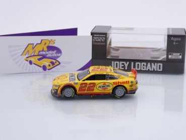 Preview: Lionel Racing W222265SHLJL5 # Ford Mustang NASCAR 2022 " Joey Logano - Shell-Pennzoil WWT Raceway / Gateway Race Winner " 1:64