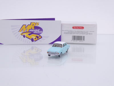 Wiking 0200 03 # FORD 17M P3 Badewanne Baujahr 1960 " lichtgrün-weiß " 1:87