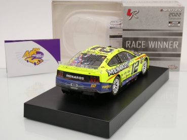 Preview: Lionel Racing W122223WRGRBAS # Ford Mustang NASCAR 2022 " Ryan Blaney - Menards / Wrangler All-Star Race Winner " 1:24
