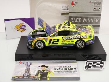 Preview: Lionel Racing W122223WRGRBAS # Ford Mustang NASCAR 2022 " Ryan Blaney - Menards / Wrangler All-Star Race Winner " 1:24