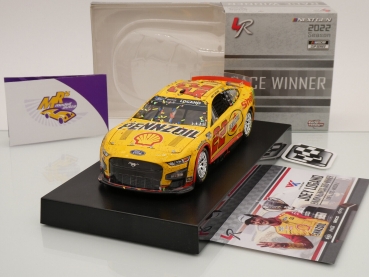 Preview: Lionel Racing W222223SHLJL5 # Ford Mustang NASCAR 2022 " Joey Logano - Shell-Pennzoil WWT Raceway / Gateway Race Winner " 1:24