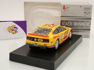 Preview: Lionel Racing W222223SHLJL5 # Ford Mustang NASCAR 2022 " Joey Logano - Shell-Pennzoil WWT Raceway / Gateway Race Winner " 1:24