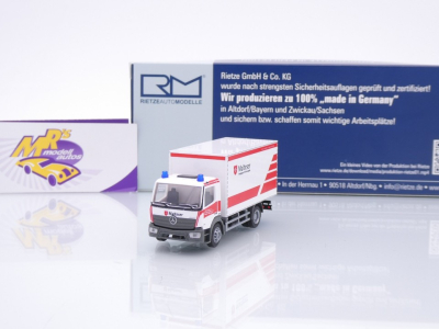 Rietze 72516 # Mercedes-Benz Atego Koffer-LKW " Malteser Darmstadt " 1:87