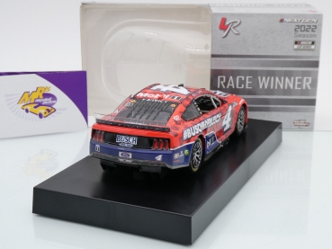 Preview: Lionel Racing WX42223BLAKHQ # Ford Mustang NASCAR 2022 " Kevin Harvick - Busch Light Apple #BUSCHELOFBUSCH Michigan Race Winner " 1:24