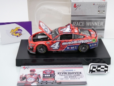 Preview: Lionel Racing WX42223BLAKHQ # Ford Mustang NASCAR 2022 " Kevin Harvick - Busch Light Apple #BUSCHELOFBUSCH Michigan Race Winner " 1:24