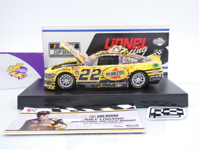 Lionel Racing W222423PENJLC # Ford Mustang NASCAR 2024 " Joey Logano - Pennzoil Las Vegas Win " 1:24