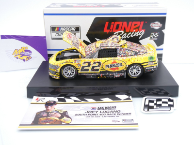 Preview: Lionel Racing W222423PENJLC # Ford Mustang NASCAR 2024 " Joey Logano - Pennzoil Las Vegas Win " 1:24