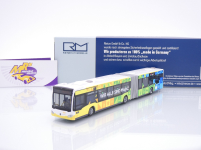 Rietze 68836 # Mercedes-Benz Citaro Gelenkbus Linienbus " MVG Mainz " 1:87
