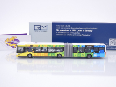 Preview: Rietze 68836 # Mercedes-Benz Citaro Gelenkbus Linienbus " MVG Mainz " 1:87