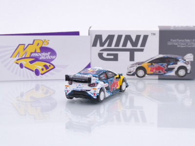Preview: TSM Mini GT MGT01074-L # Ford Puma #16 3rd Rallye Finnland 2024 " Adrian Fourmaux - Alexandre Coria " 1:64