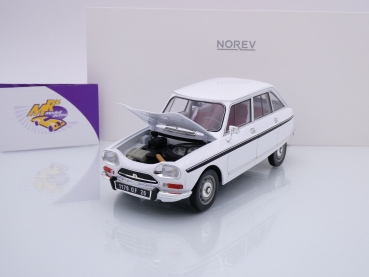 Preview: Norev 181679 # Citroen Ami 8 Super Limousine Baujahr 1974 " Meije White " 1:18