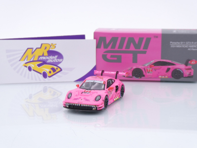 TSM Mini GT MGT01052-L # Porsche 911 GT3 R #77 IMSA Road America 2024 " ROXY / AO Racing " 1:64