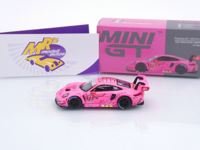 Preview: TSM Mini GT MGT01052-L # Porsche 911 GT3 R #77 IMSA Road America 2024 " ROXY / AO Racing " 1:64