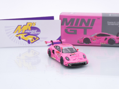 Preview: TSM Mini GT MGT01052-L # Porsche 911 GT3 R #77 IMSA Road America 2024 " ROXY / AO Racing " 1:64