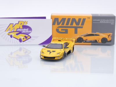 TSM MINI GT MGT01135-L # Lamborghini Murcielago GT EVO Liberty Walk 2025 LHD " gelb " 1:64