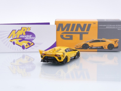 Preview: TSM MINI GT MGT01135-L # Lamborghini Murcielago GT EVO Liberty Walk 2025 LHD " gelb " 1:64