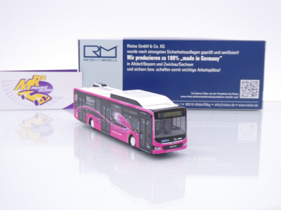 Preview: Rietze 75414 # MAN Lion's City 18 Linienbus " Wiener Neustadt - Magenta " 1:87