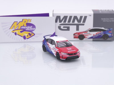 Preview: TSM MINI GT MGT01079-L # Honda Civic Type R Safety Car 2024 LHD " HRC Honda Racing " 1:64
