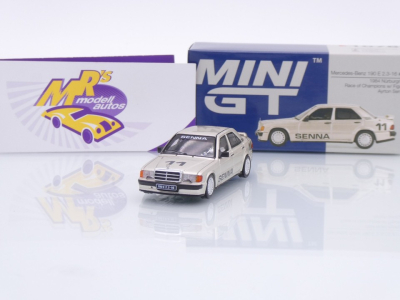 TSM Mini GT MGT01076-L # Mercedes-Benz 190E #11 Race of Champions Nürburgring 1984 " Ayrton Senna " 1:64