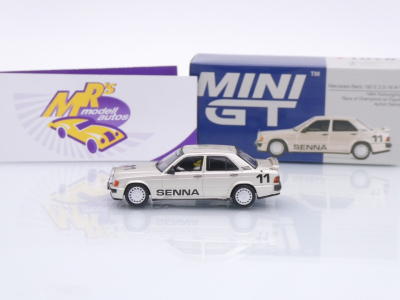 Preview: TSM Mini GT MGT01076-L # Mercedes-Benz 190E #11 Race of Champions Nürburgring 1984 " Ayrton Senna " 1:64