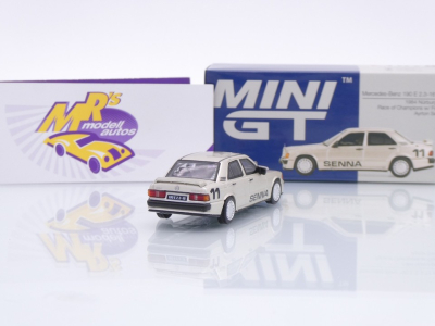 Preview: TSM Mini GT MGT01076-L # Mercedes-Benz 190E #11 Race of Champions Nürburgring 1984 " Ayrton Senna " 1:64