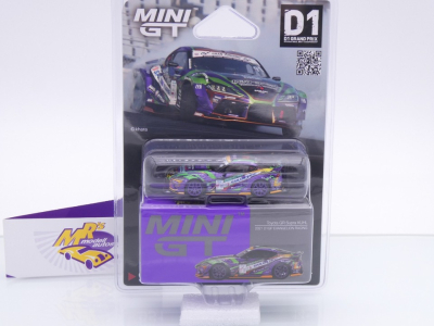 TSM MINI GT MGT00951-BL # Toyota GR Supra KUHL #91 " Evangelion Racing D1 GP 2021 " 1:64