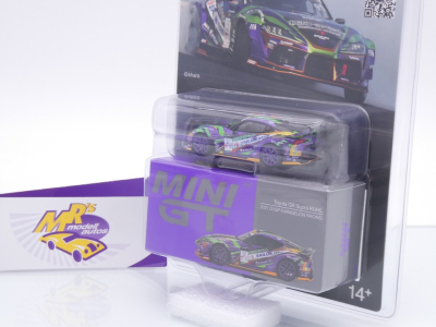 Preview: TSM MINI GT MGT00951-BL # Toyota GR Supra KUHL #91 " Evangelion Racing D1 GP 2021 " 1:64