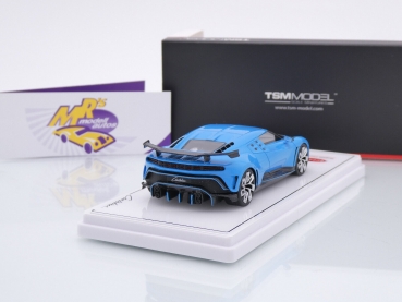 Preview: TSM Models 430712 # Bugatti Centodieci Sportwagen Baujahr 2019 " hellblau-carbon " 1:43