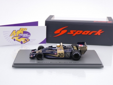 Preview: Spark S9996 # Wolf WR1 F1 Nr.20 Sieger Monaco GP 1977 " Jody Scheckter " 1:43