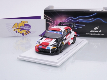 Spark S6719 # Toyota GR Yaris Rally1 WRC Nr.33 4ter Platz Rallye Monte Carlo 2023 " E. Evans - S. Martin " 1:43
