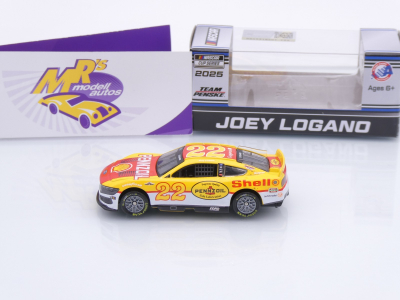 Preview: Lionel Racing C222565SHDJL # Ford Mustang NASCAR 2025 " Joey Logano - Shell / Pennzoil Throwback " 1:64