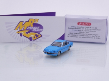 Wiking 0234 02 # Opel Manta B Baujahr 1975-88 " hellblau-schwarz " 1:87