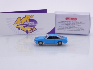Preview: Wiking 0234 02 # Opel Manta B Baujahr 1975-88 " hellblau-schwarz " 1:87