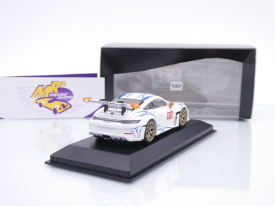 Preview: Minichamps 410062115 # Porsche 911 GT3 RS #911 Baujahr 2023 " weiß-orange " 1:43