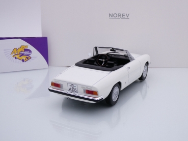 Preview: Norev 187882 # Alfa Romeo 2000 Spider Baujahr 1978 " Alfaweiß " 1:18