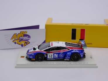 Preview: Spark SB305 # Lamborghini Huracan GT3 No.12 24H Spa 2018 " Ombra Racing " 1:43