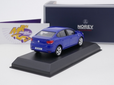 Preview: Norev 509042 # Dacia Logan Limousine Baujahr 2021 " Iron Blue " 1:43