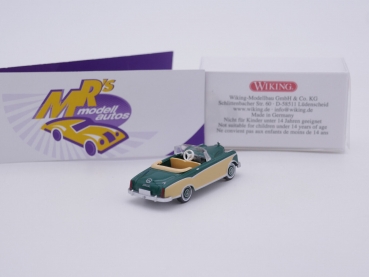 Preview: Wiking 0143 02 # Mercedes-Benz 220 S Cabriolet Baujahr 1956 in beige-grün 1:87