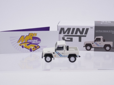 Preview: TSM MINI GT MGT00338-L # Land Rover Defender 90 Pickup " weiß " 1:64