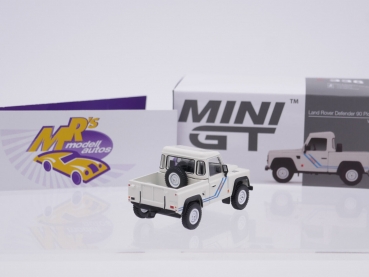 Preview: TSM MINI GT MGT00338-L # Land Rover Defender 90 Pickup " weiß " 1:64
