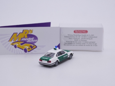 Preview: Wiking 0864 45 # BMW 525i " Polizei " Baujahr 1995-2004 in " weiß-grün " 1:87