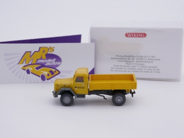 Preview: Wiking 0424 97 # Magirus Pritschenkipper " Leonhard Weiss Bauunternehmung " 1:87