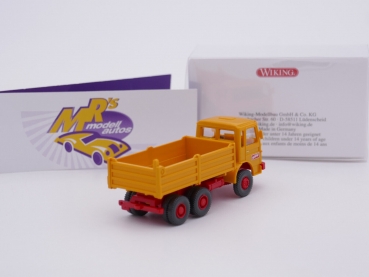 Preview: Wiking 0673 11 # MAN Hochbordkipper " Bölling " Baujahr 1967-72 " orange "  1:87